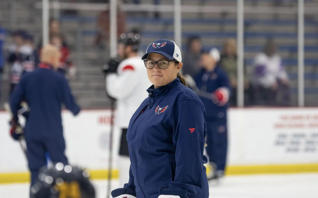 Capitals bring in Rachel Flanagan, assistant for PWHL’s Toronto Sceptres, as guest coach at practice